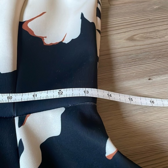 Anthropologie Maeve Amory Black Ivory Floral Fit & Flare Dress Size 4 Classic - Picture 8 of 14